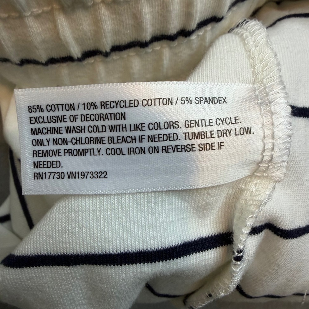 Parke for Target Navy Blue Striped Lounge Shorts White Cotton Blend new M - Picture 5 of 5